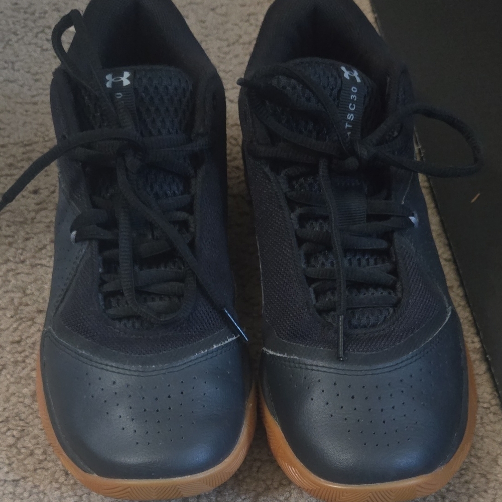 Under Armour Kids Black and Brown Sneakers